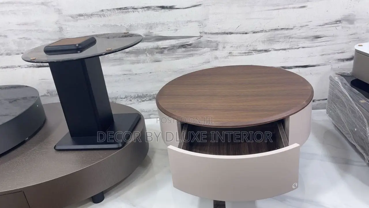Modern Solid Wood and Glass 2in1 Nested Coffee Table