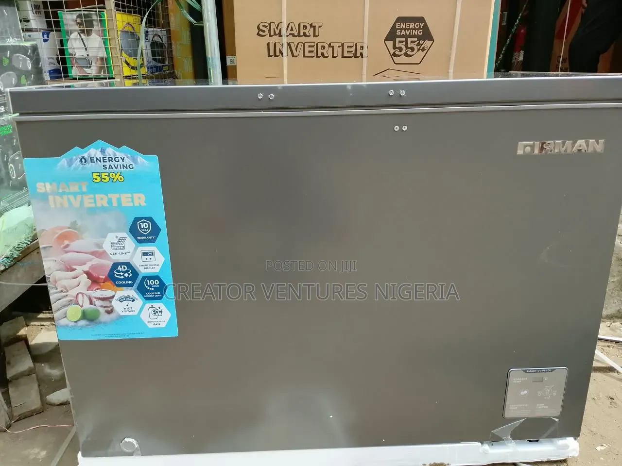 Inverter Firman Freezer With Glass,fast Blocking,retain Block,with Key