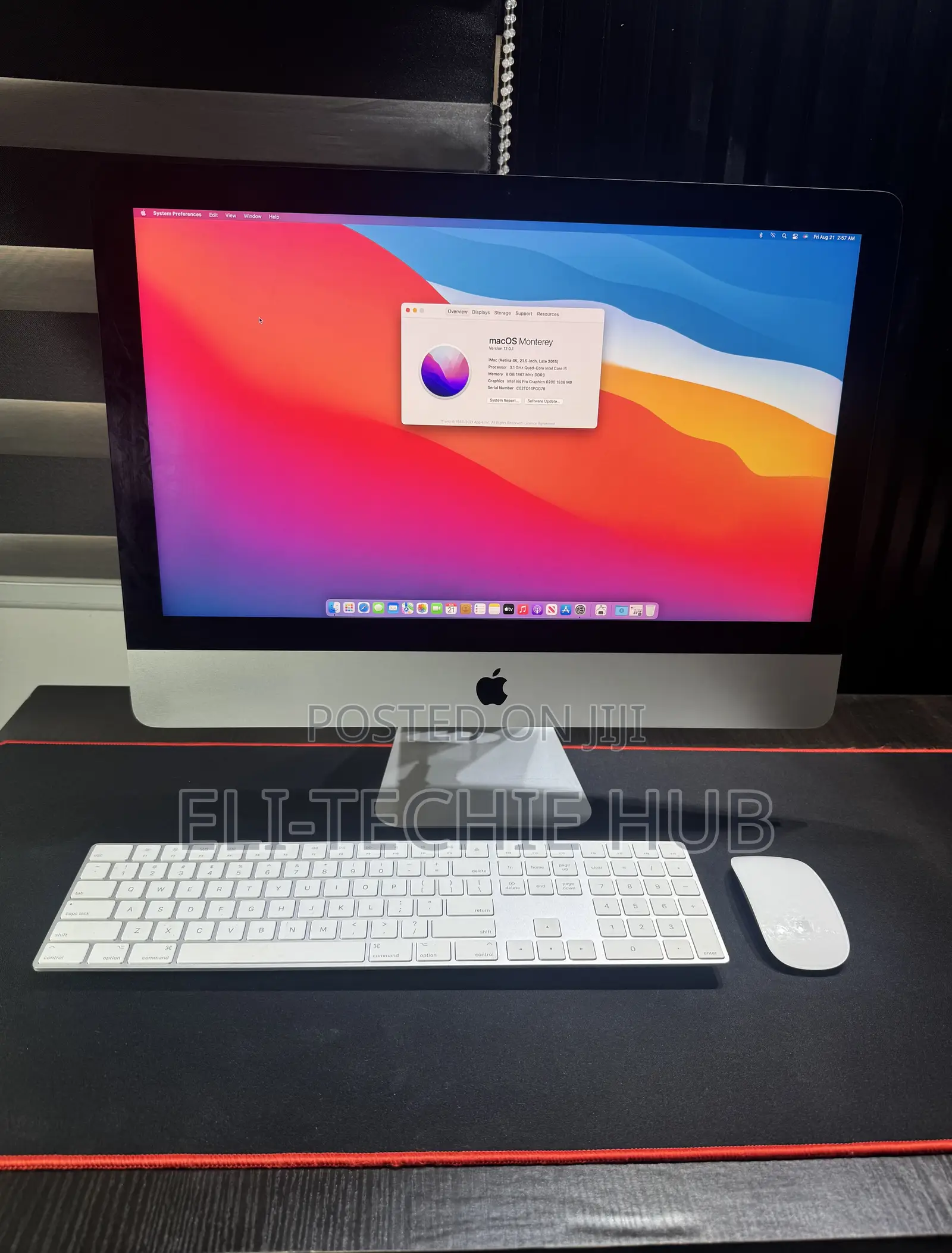 Desktop Computer Apple iMac Pro 8GB Intel Core i5 HDD 1T