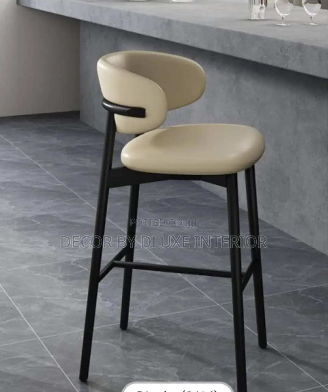 High Nordic Bar Chair With Foot Back Rest