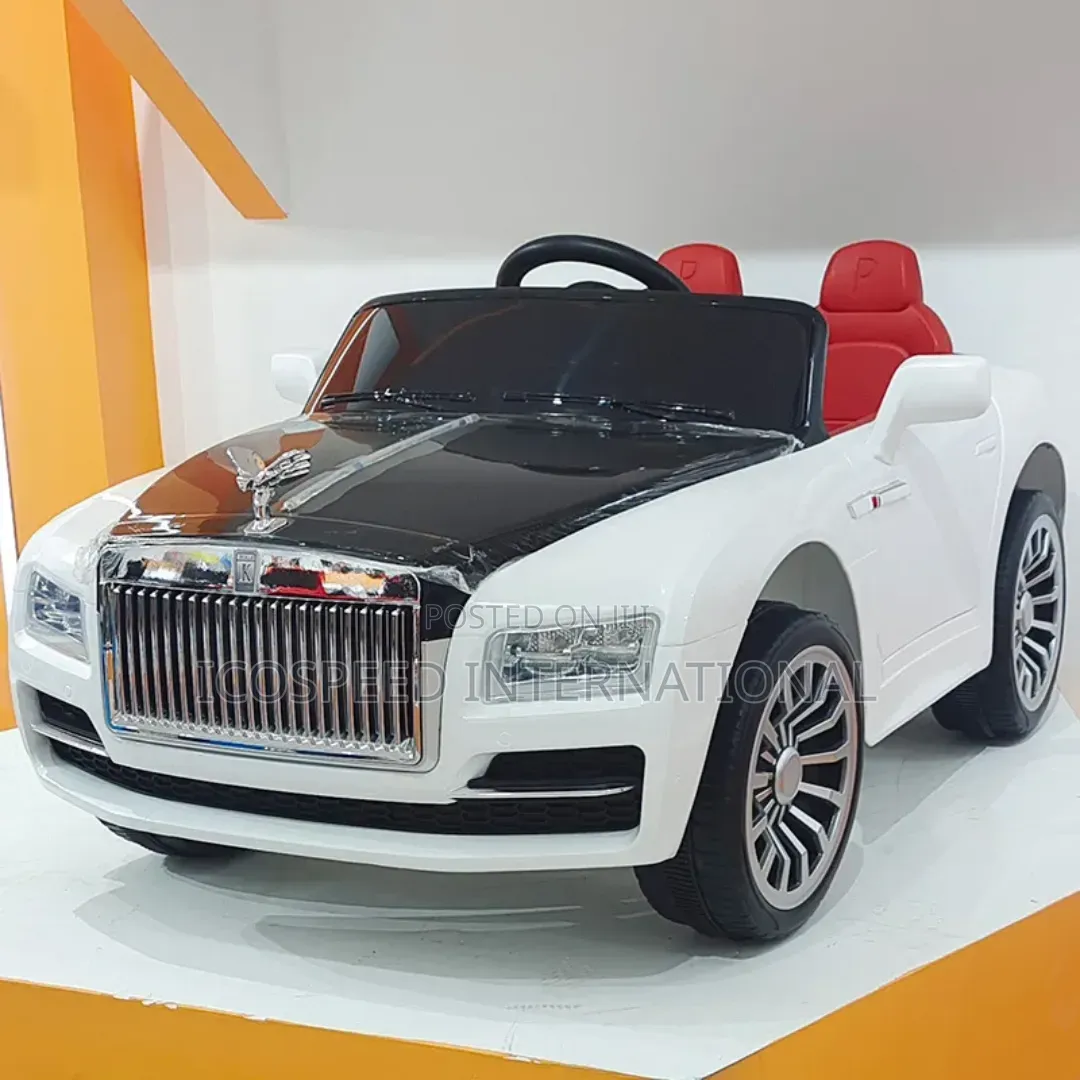 White Rolls Royce Electric Kids Car Age 1-5 With Remote and Bluetooth