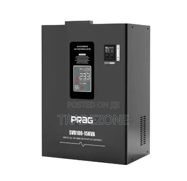 PRAG 15KVA Servo Wall Voltage Stabilizer | 100–260V | SVD100-