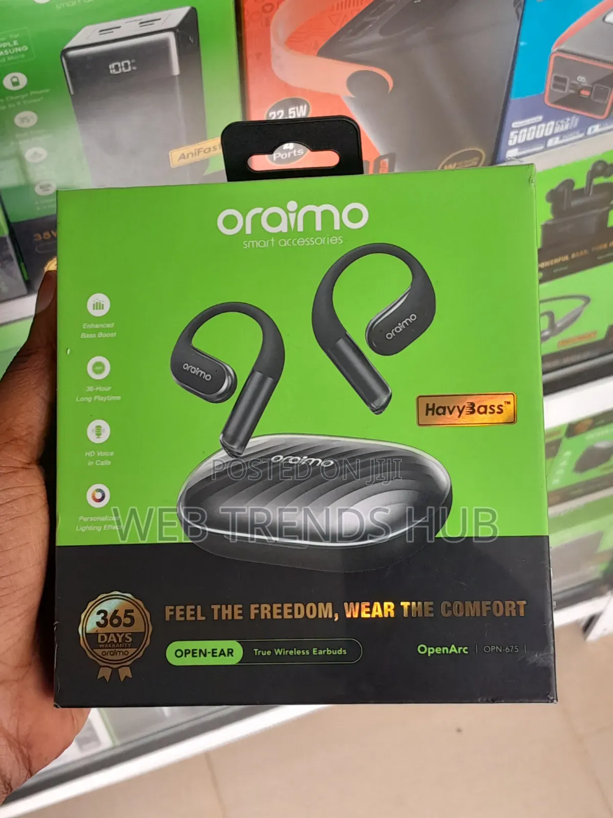Oraimo OpenArc OPN-675 Open-Ear Wireless Earbuds - HavyBassTM