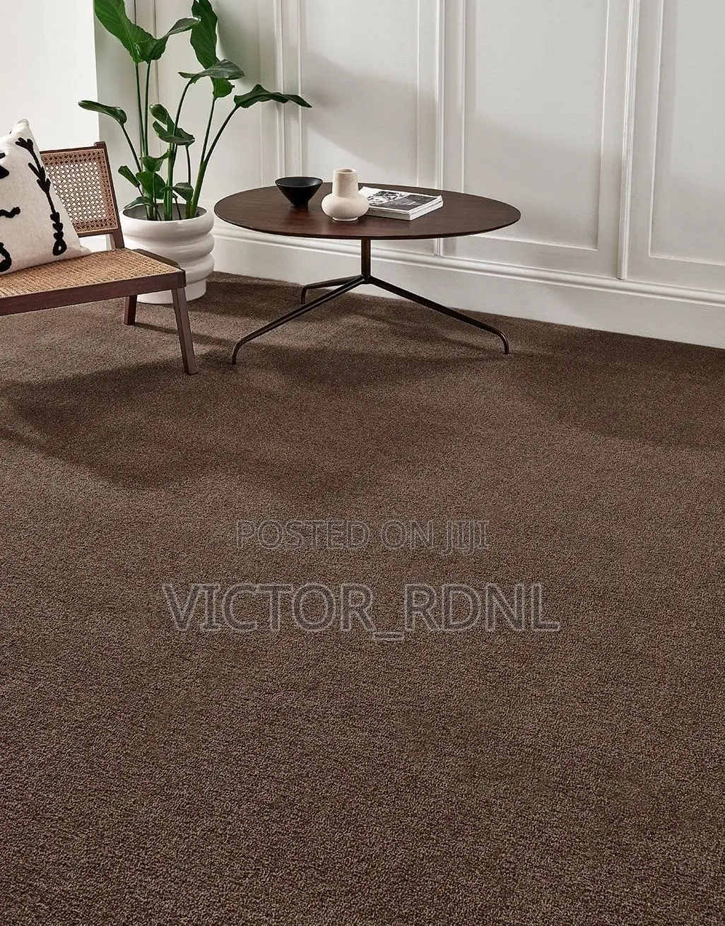 BROWN Wall to Wall Floor Rug
