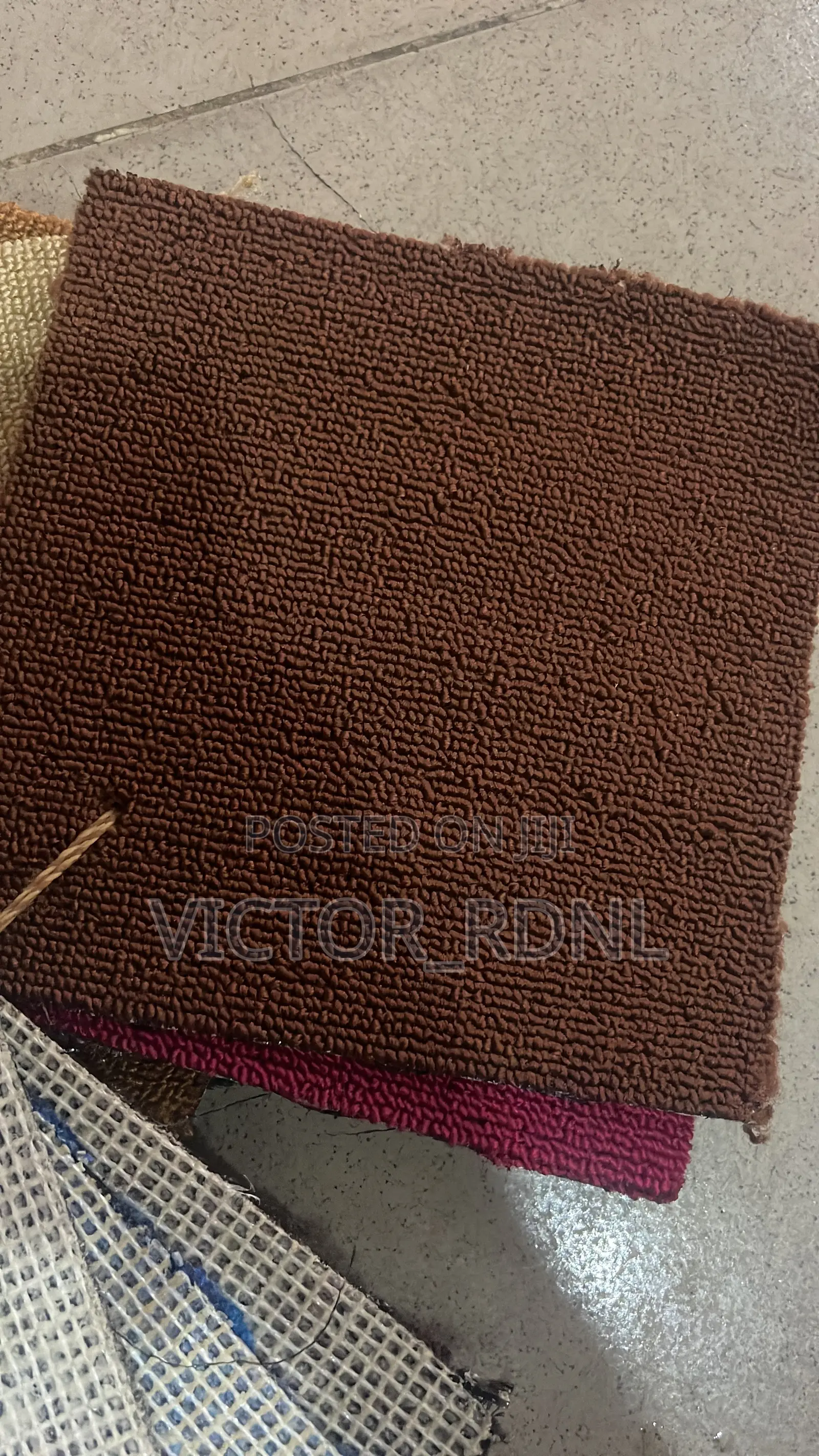 BROWN Wall to Wall Floor Rug