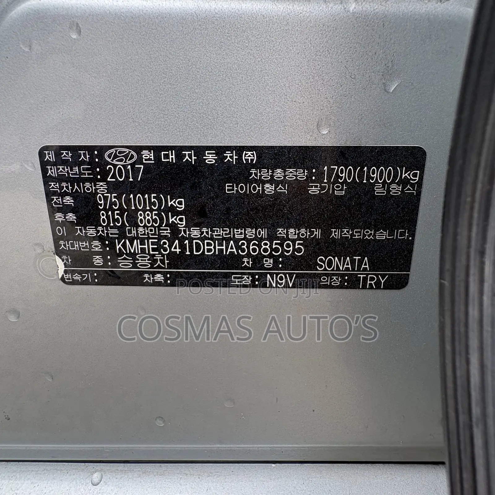 Hyundai Sonata 2017 Silver