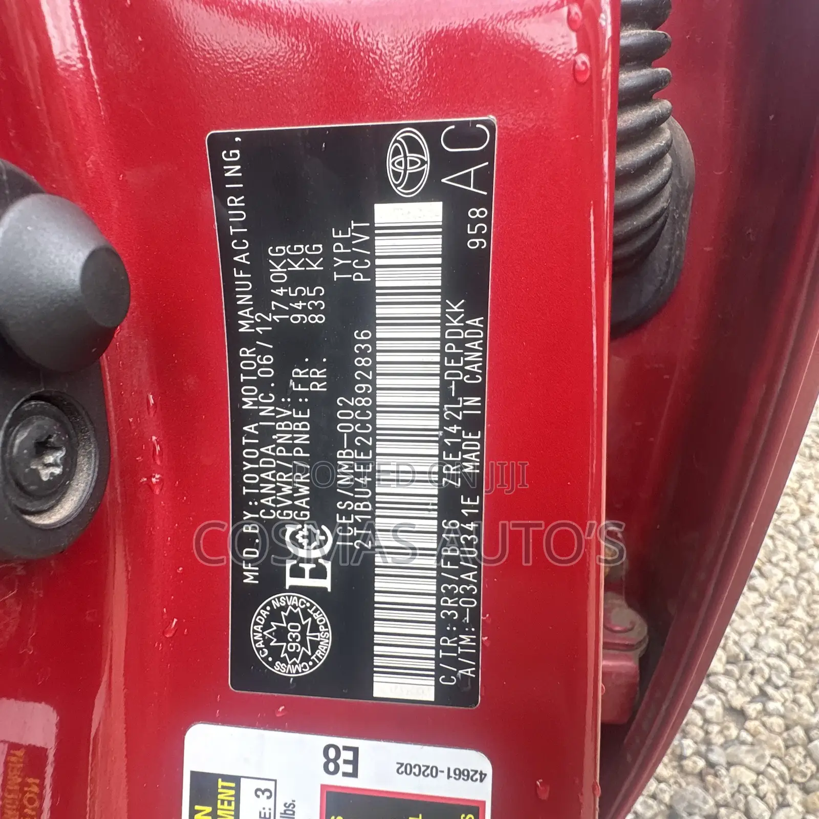 Toyota Corolla 2013 Red