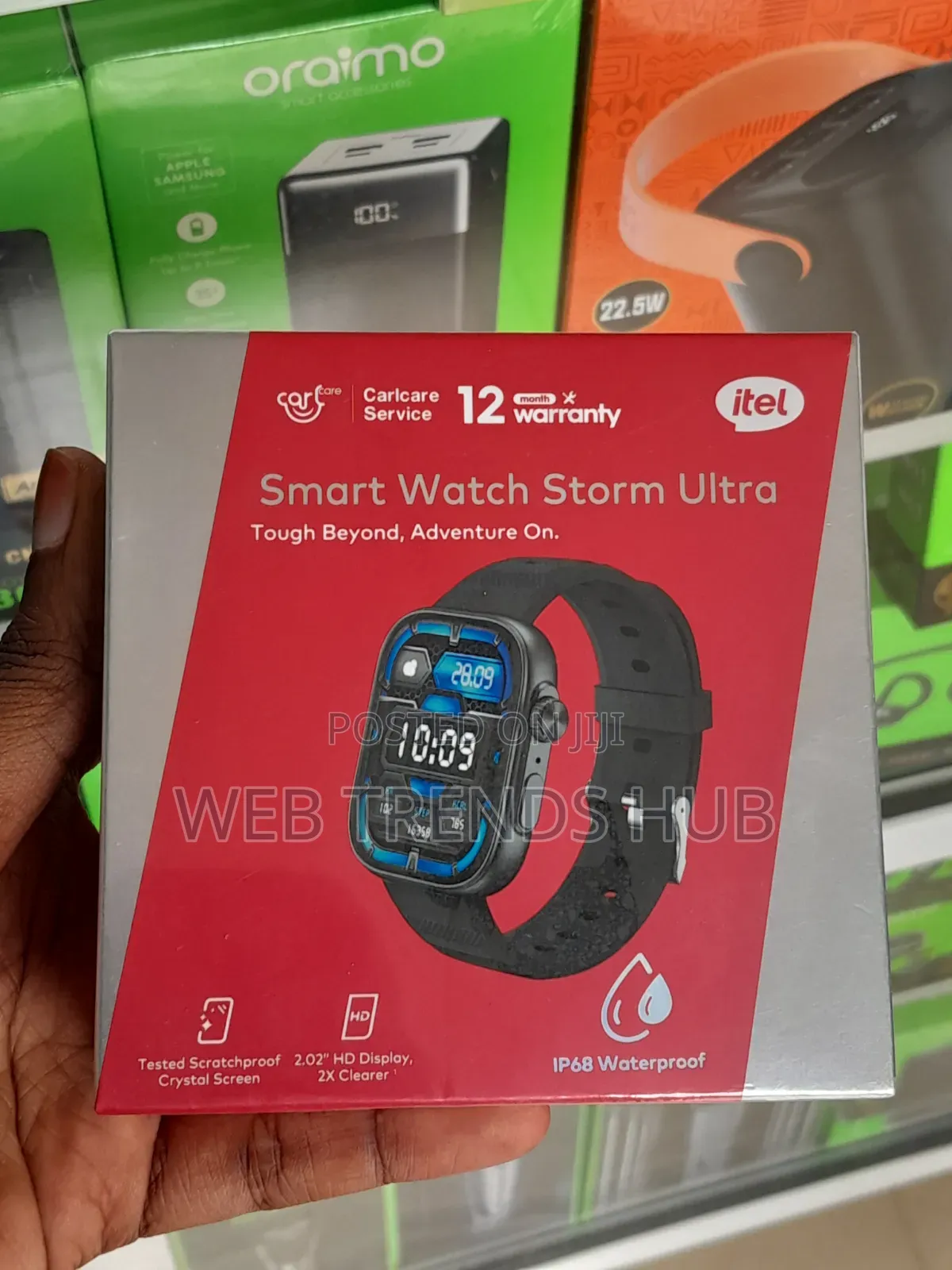 Itel Smartwatch Storm Ultra (ISW-O23) – IP68 Waterproof BT Calling