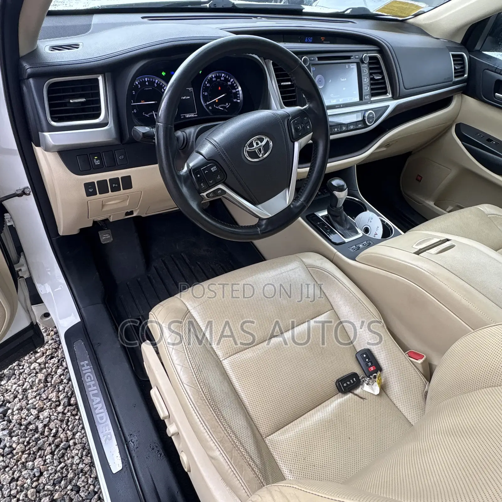 Toyota Highlander Limited 4dr SUV AWD (3.5L 6cyl 6A) 2015 White