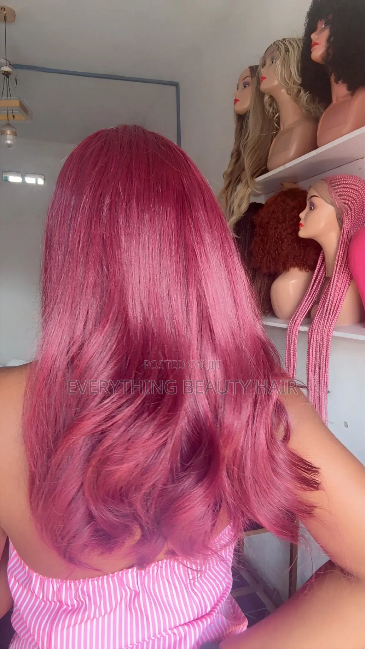 Burgundy Wave Human Hair Blend