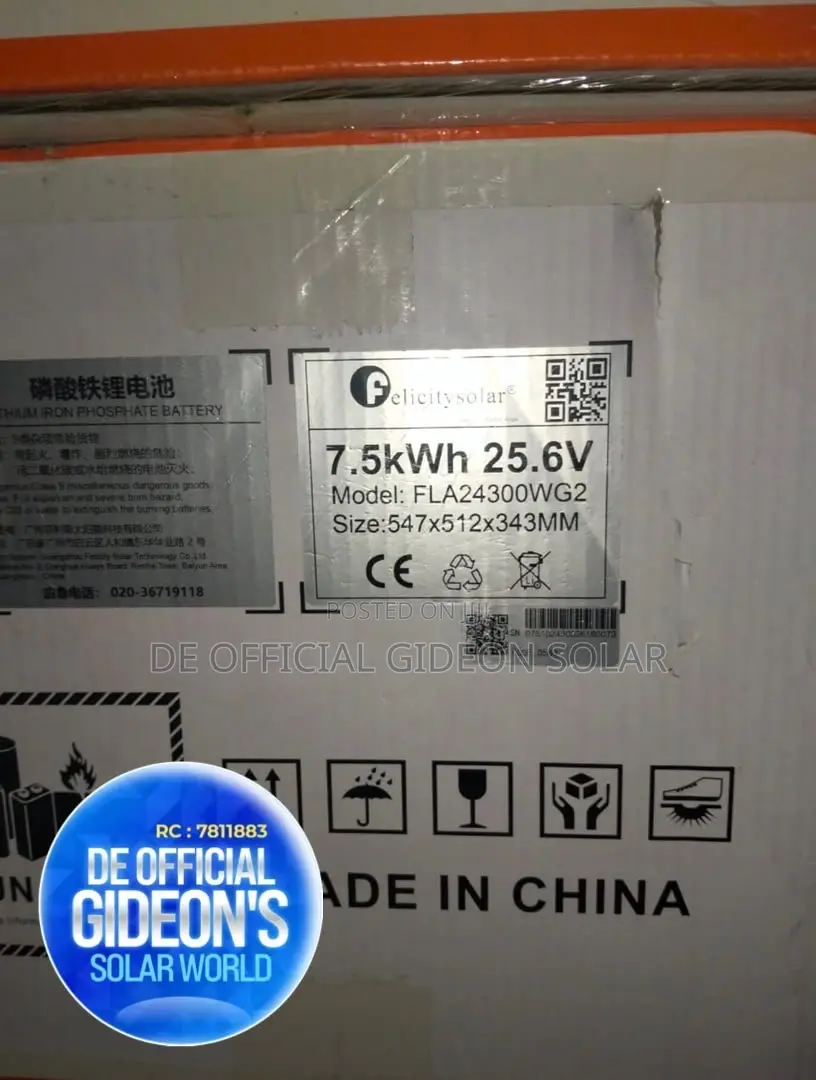7.5kwh 24V Lithium Ion Battery