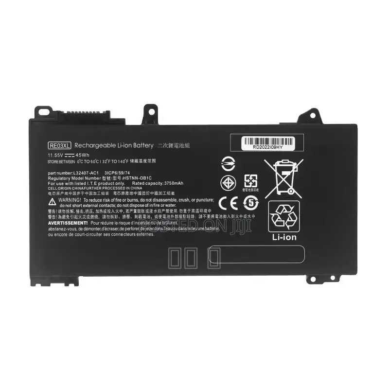 RE03XL Battery for HP ProBook 430 440 445 450 455 Série G6 HSTNN-DB9N