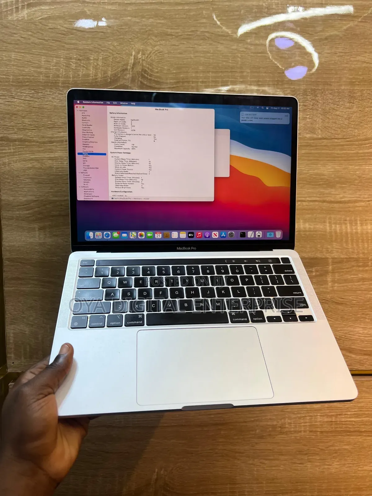Laptop Apple MacBook Pro 2020 M1 8GB Apple M1 SSD 256GB