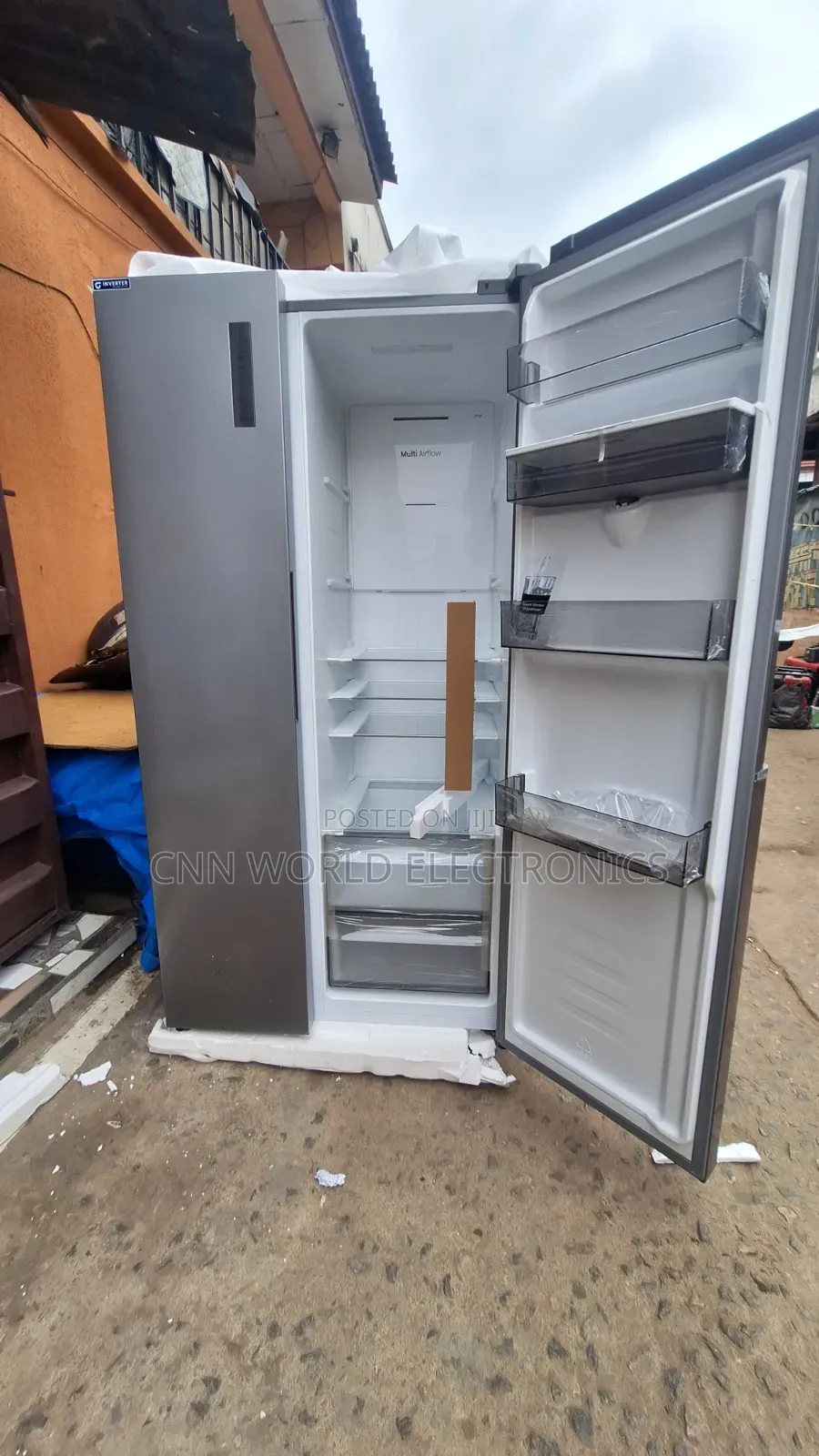 New Hisense 529L Inverter Side by Side Fridge With Dispenser Warranty