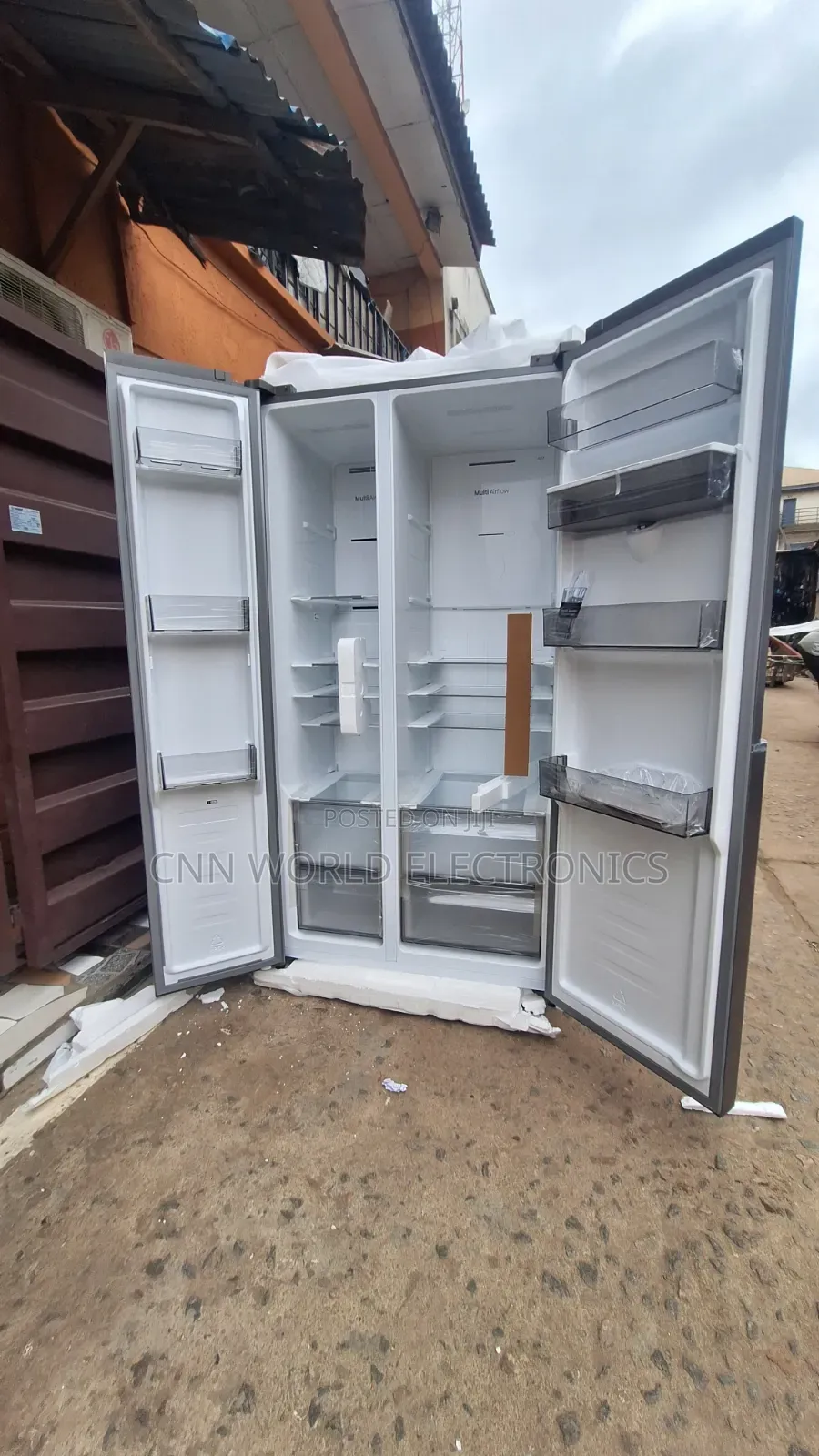 New Hisense 529L Inverter Side by Side Fridge With Dispenser Warranty