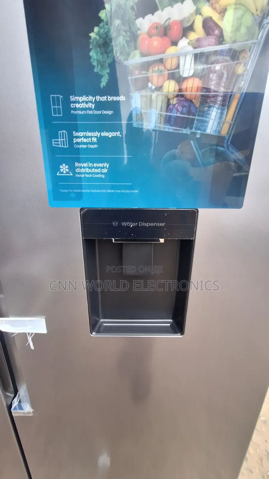 New Hisense 529L Inverter Side by Side Fridge With Dispenser Warranty