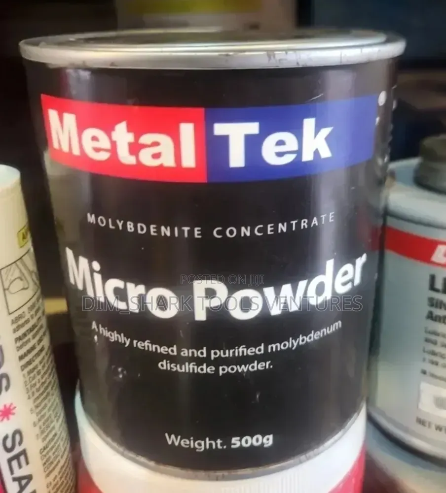 500-Gram Can of Metal Tek Molybdenite Concentrate Micron-Sized Powder