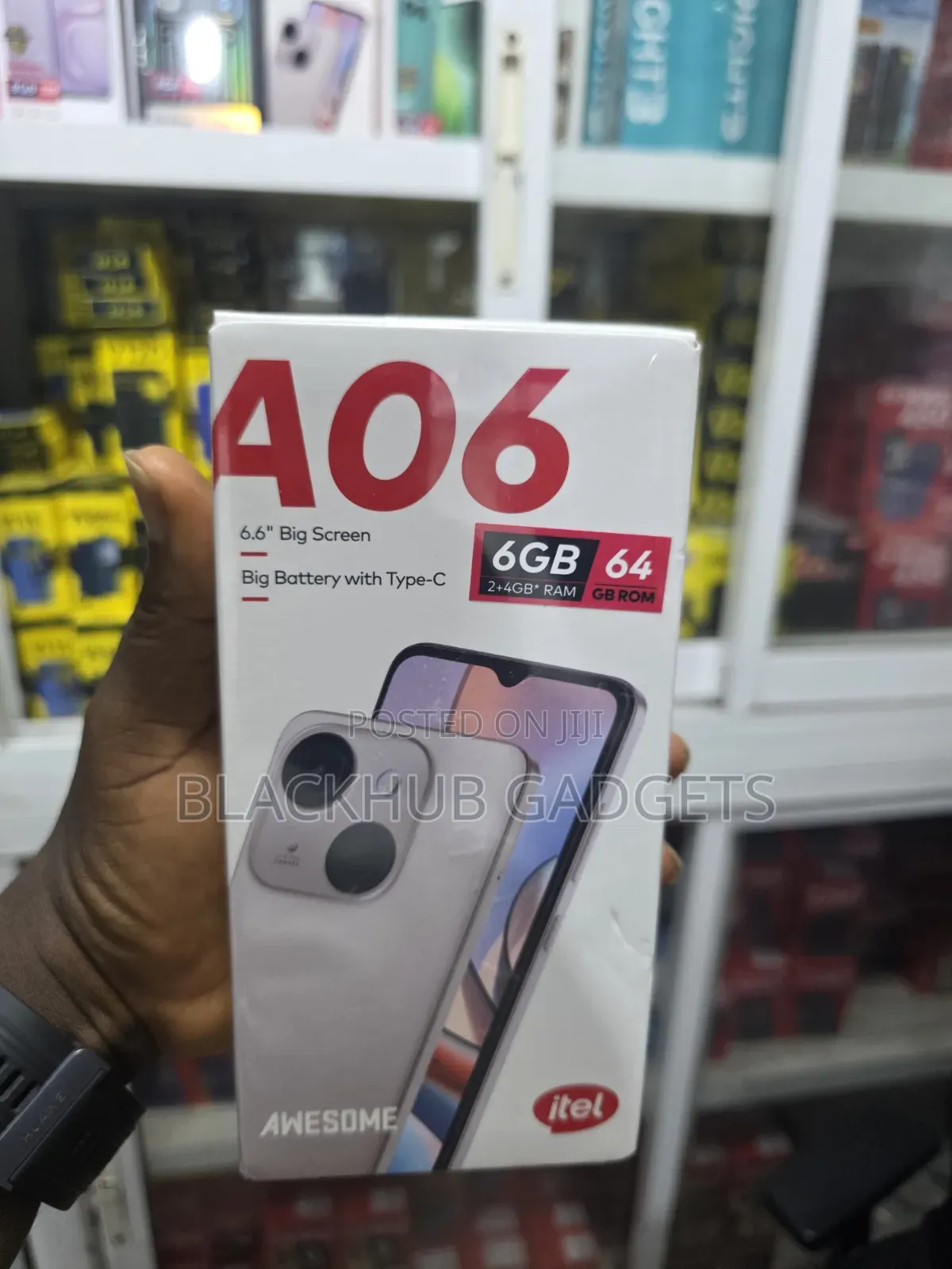 New Itel A06 64 GB Black