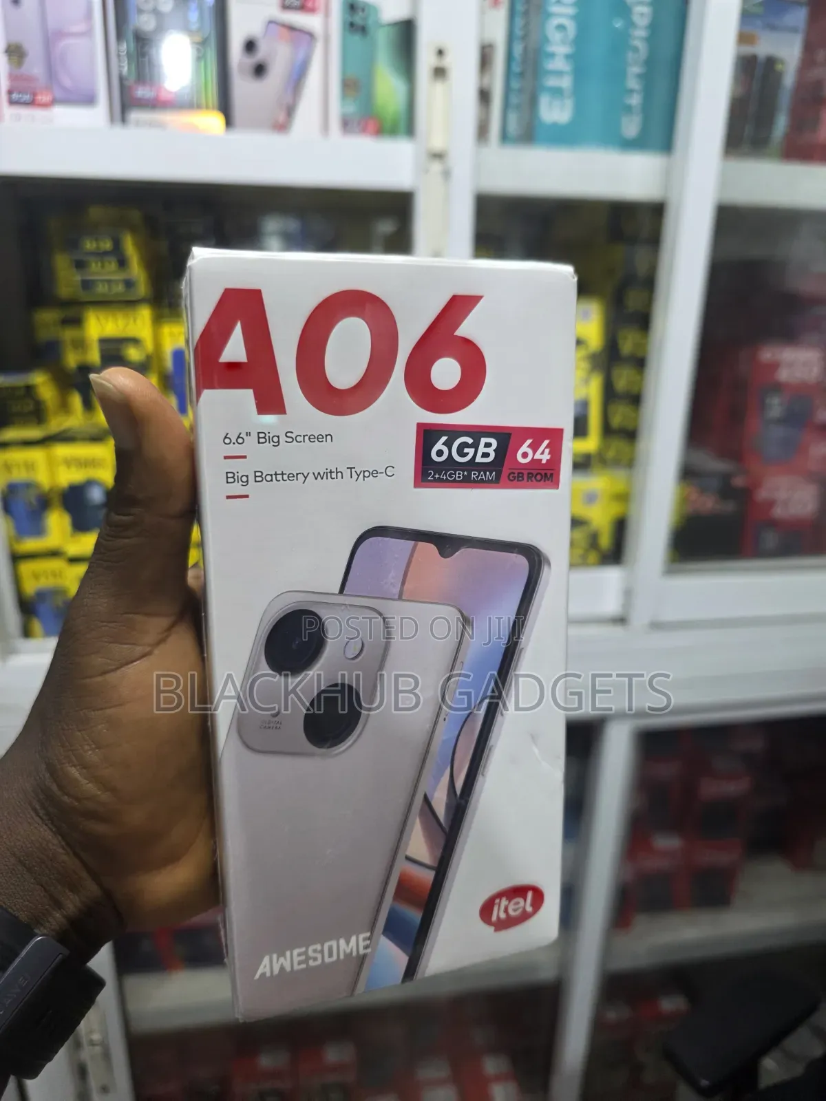 New Itel A06 64 GB Black