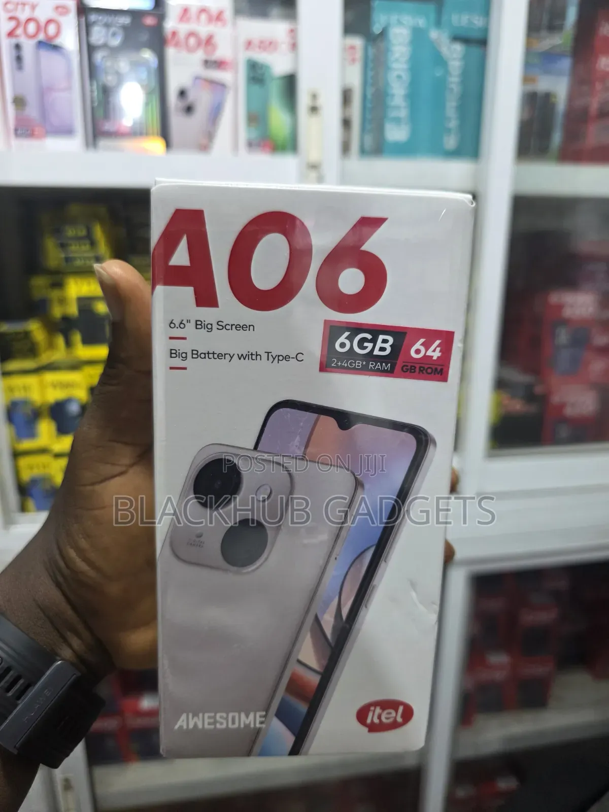 New Itel A06 64 GB Black