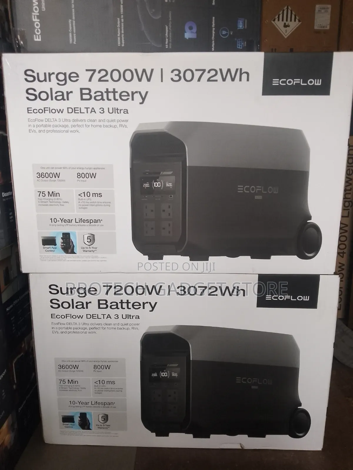 Ecoflow Delta 3 Ultra Surge 72000w/3072wh With 5 Years Warranty