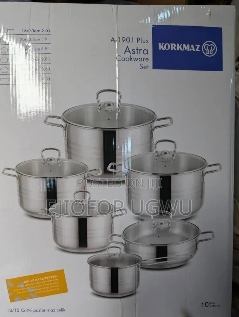 5 Set of Stainless Steel Cooking Pot