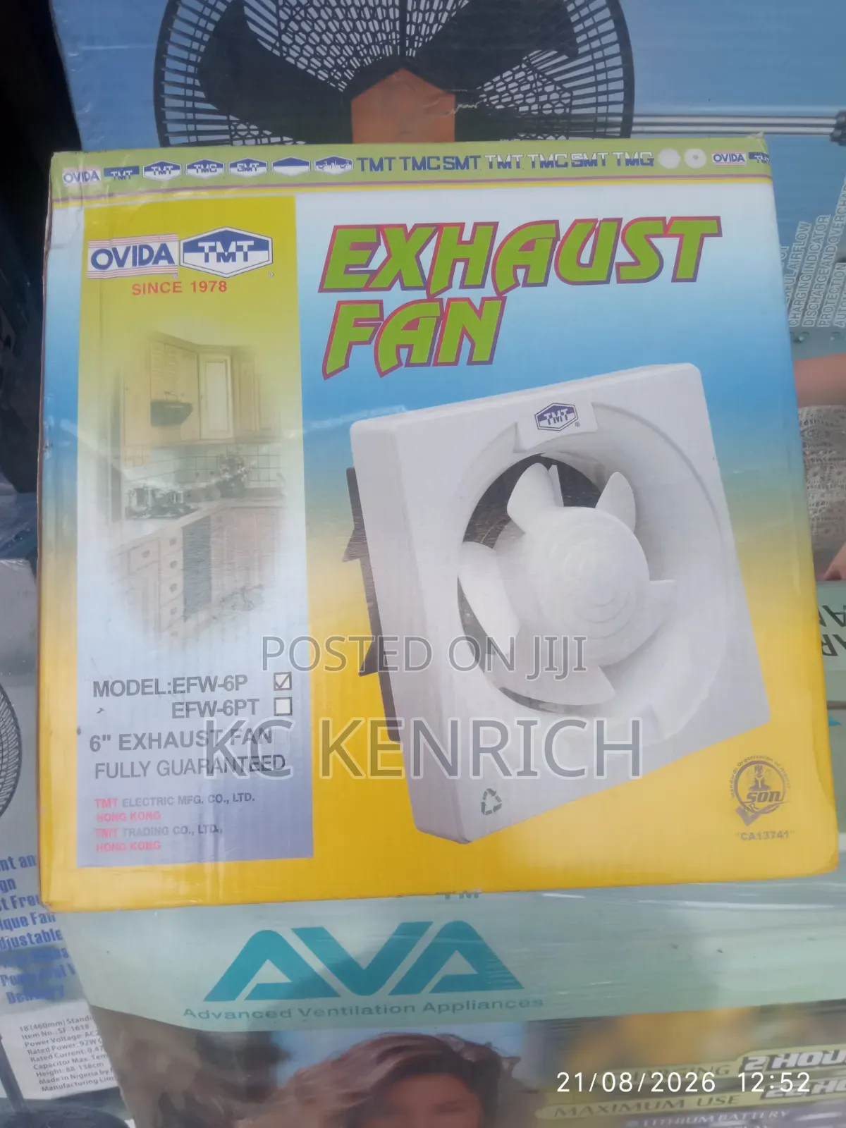 Exhaust Heat Fan, for Kitchen Etc