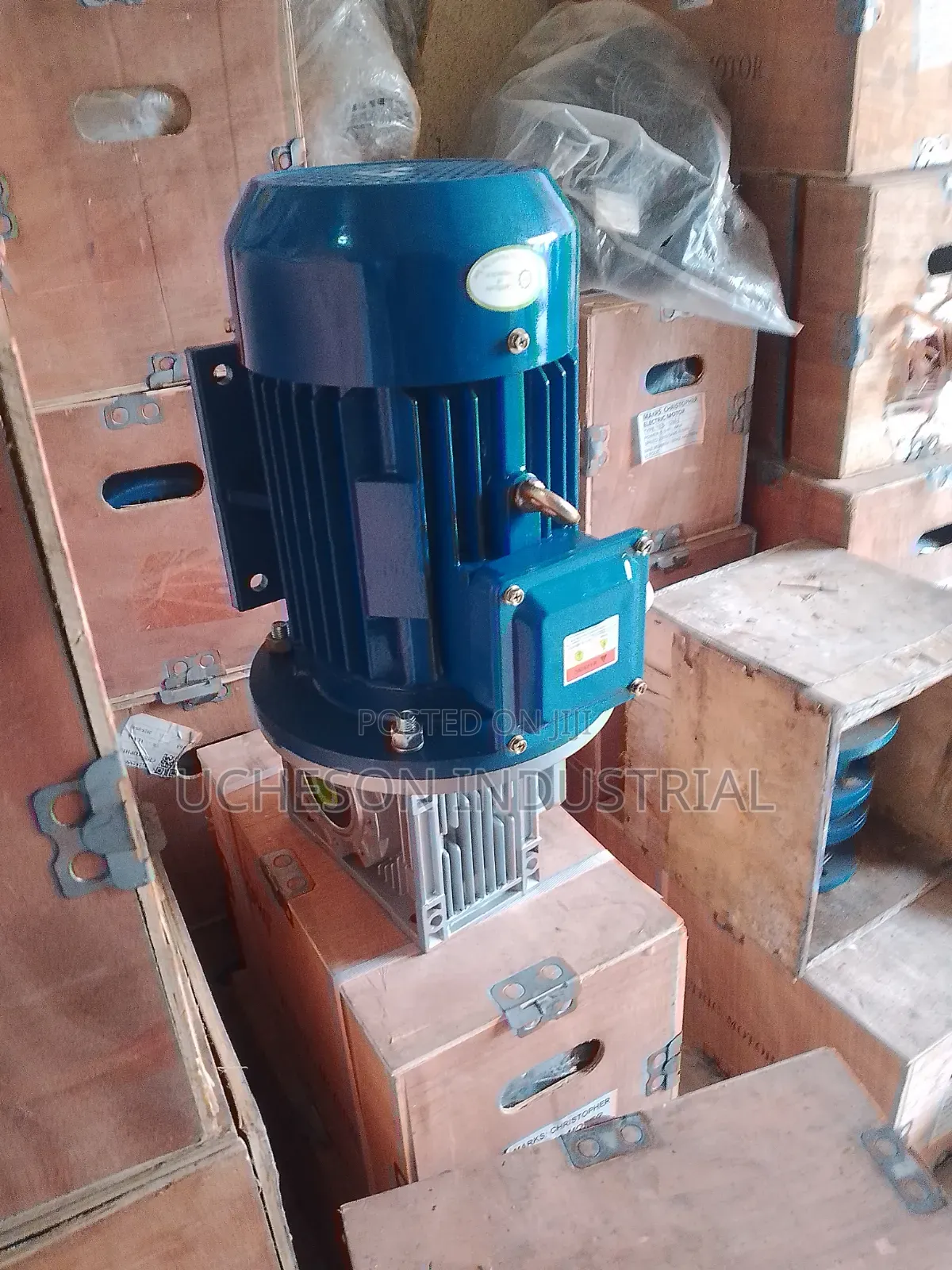 3kw Conveyor Gearmotor Rv90 Ratio 15:1 Worm Gear Reducer