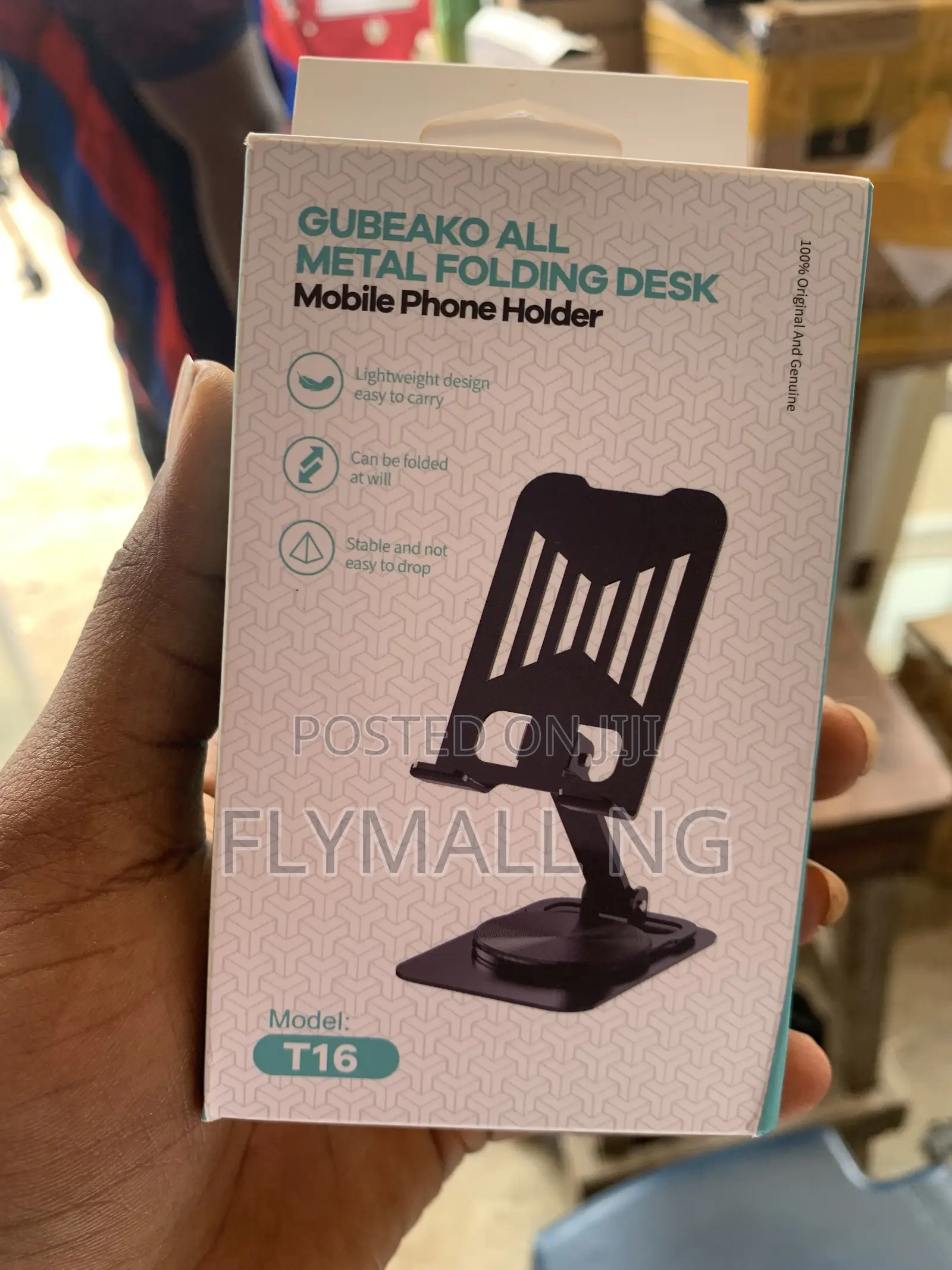Gubeako T16 All-Metal Folding Desk Mobile Phone Holder