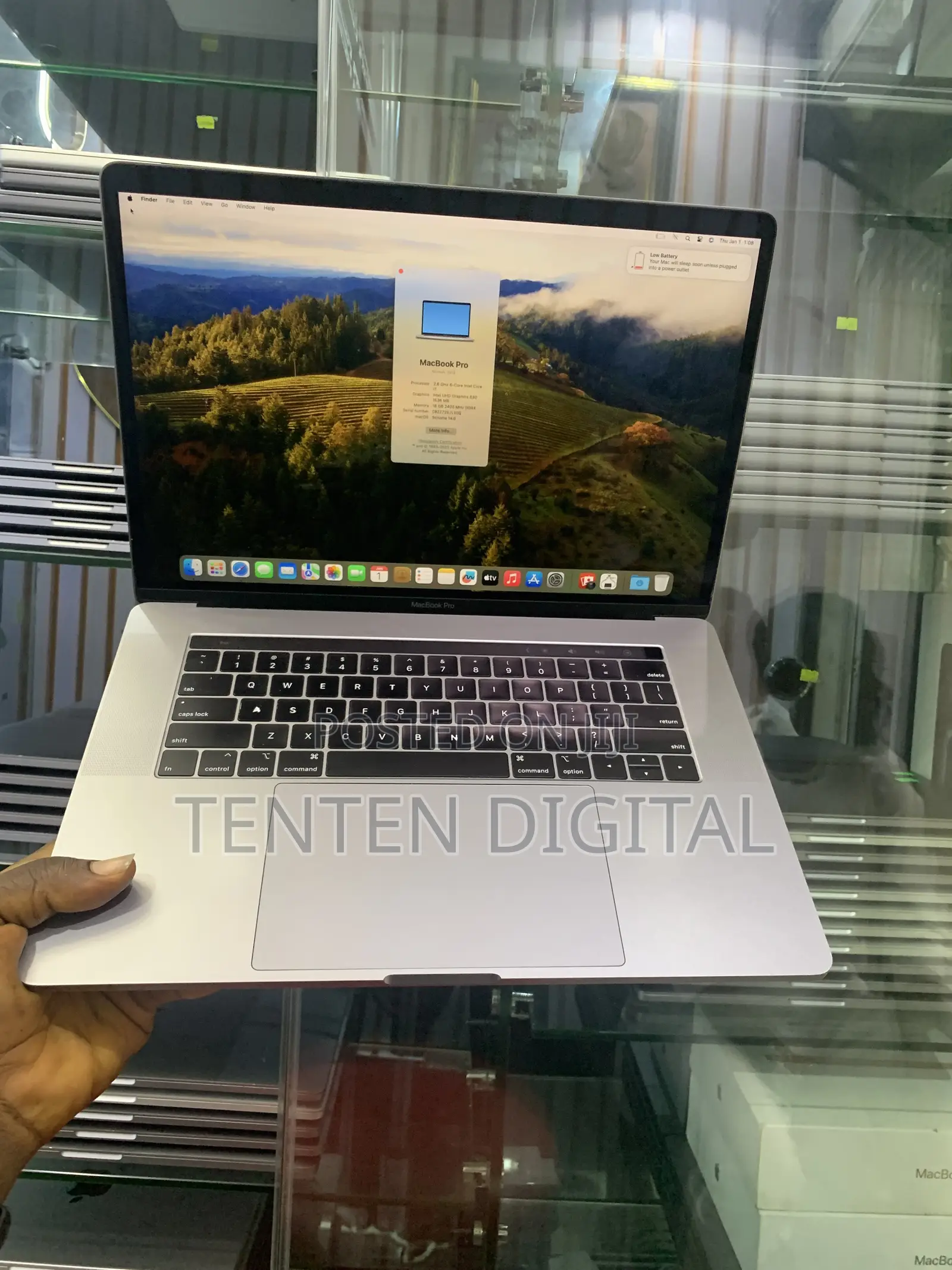 Laptop Apple MacBook Pro 2019 16GB Intel Core i7 SSD 512GB
