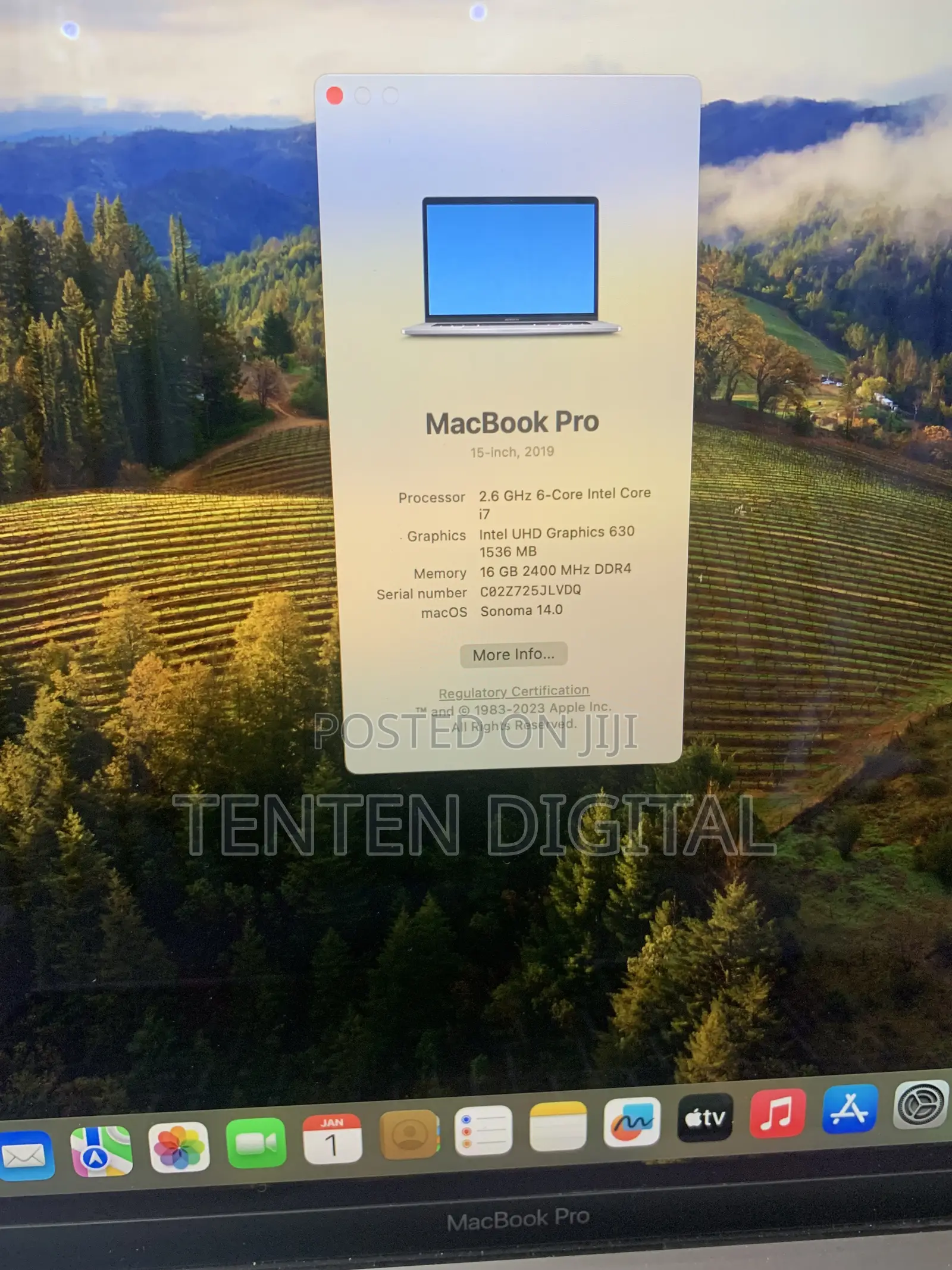Laptop Apple MacBook Pro 2019 16GB Intel Core i7 SSD 512GB