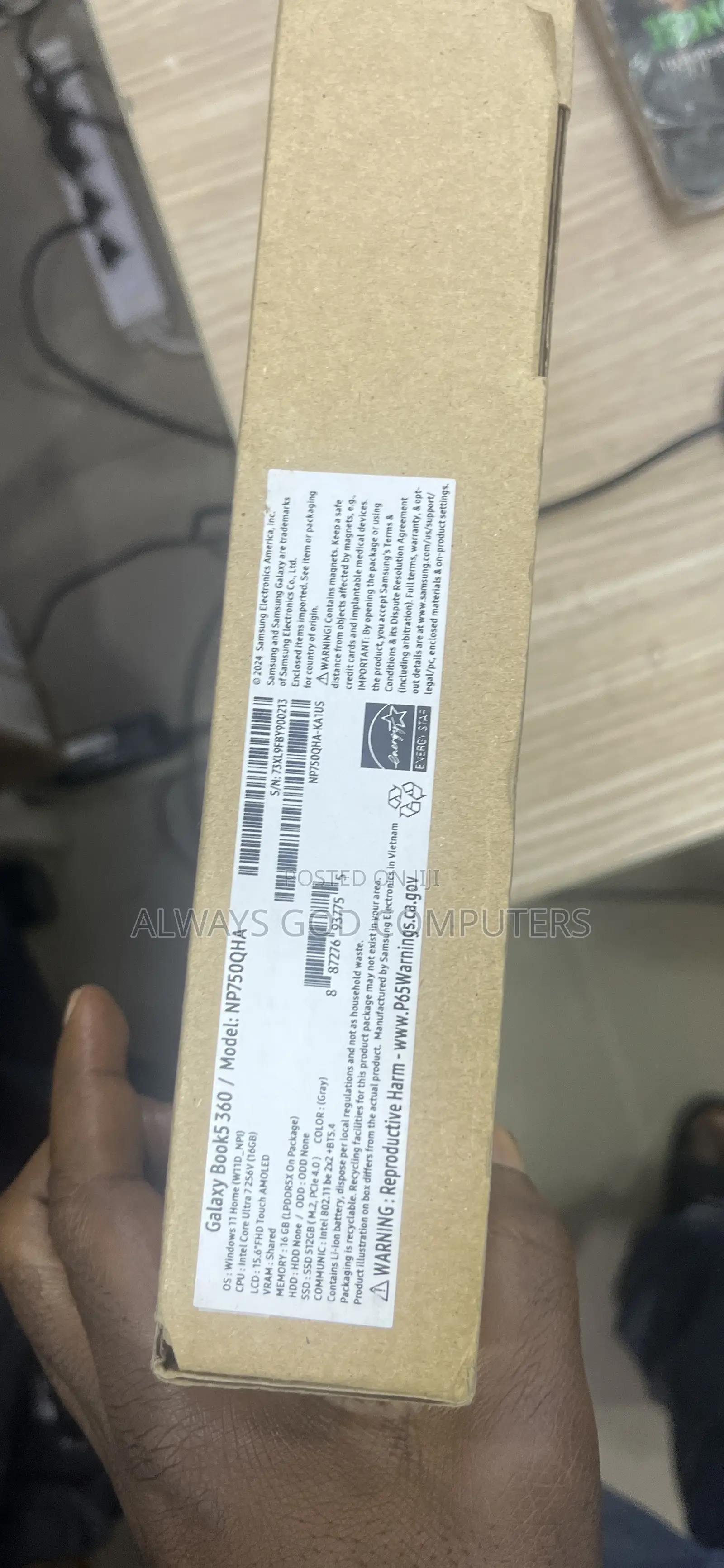 New Laptop Samsung 16GB Intel Core Ultra 7 SSD 512GB