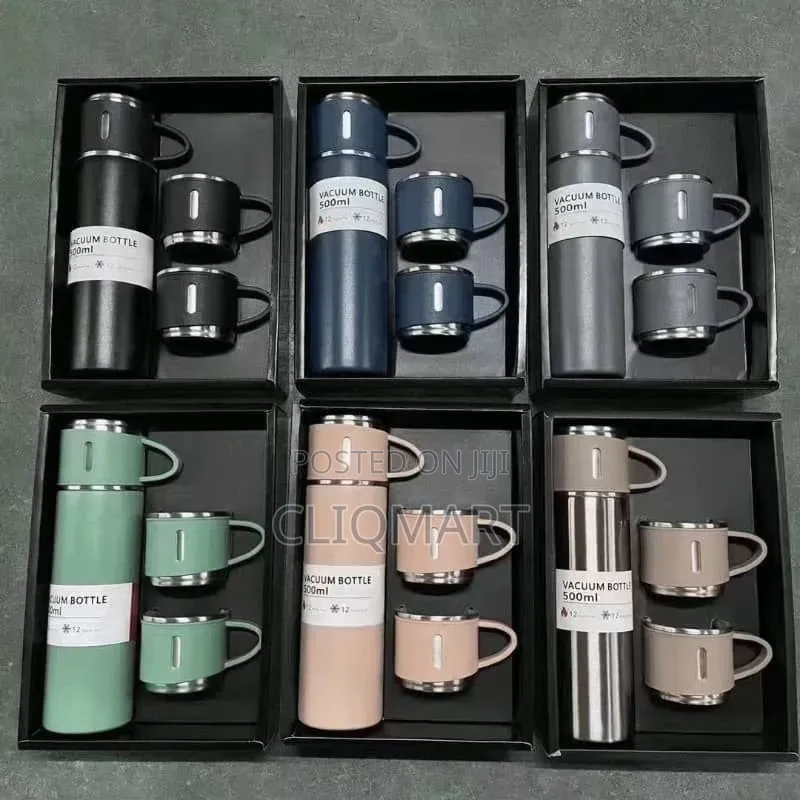 500ml Stainless Vacuum Insulated Thermos Flask Set