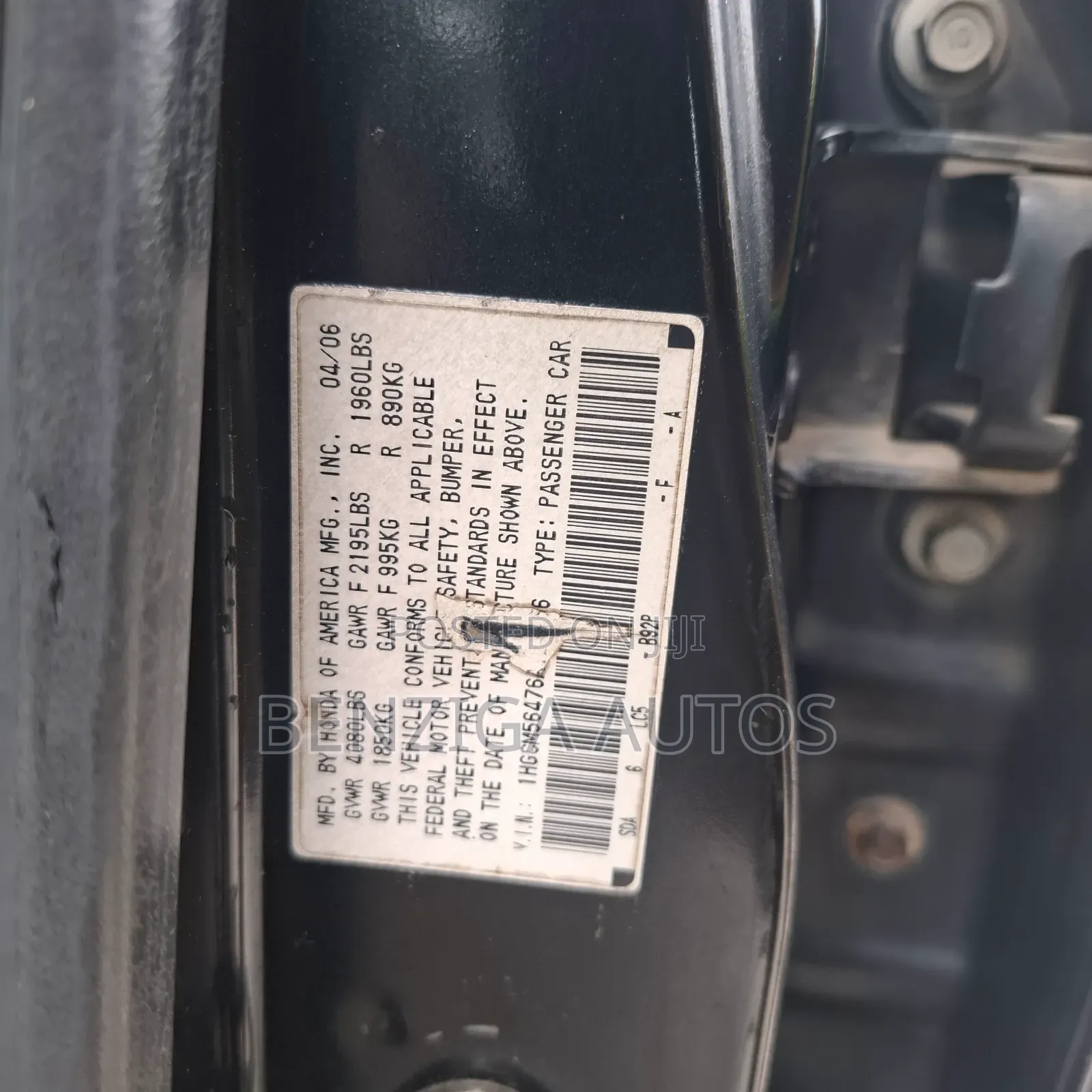 Honda Accord 2007 Black