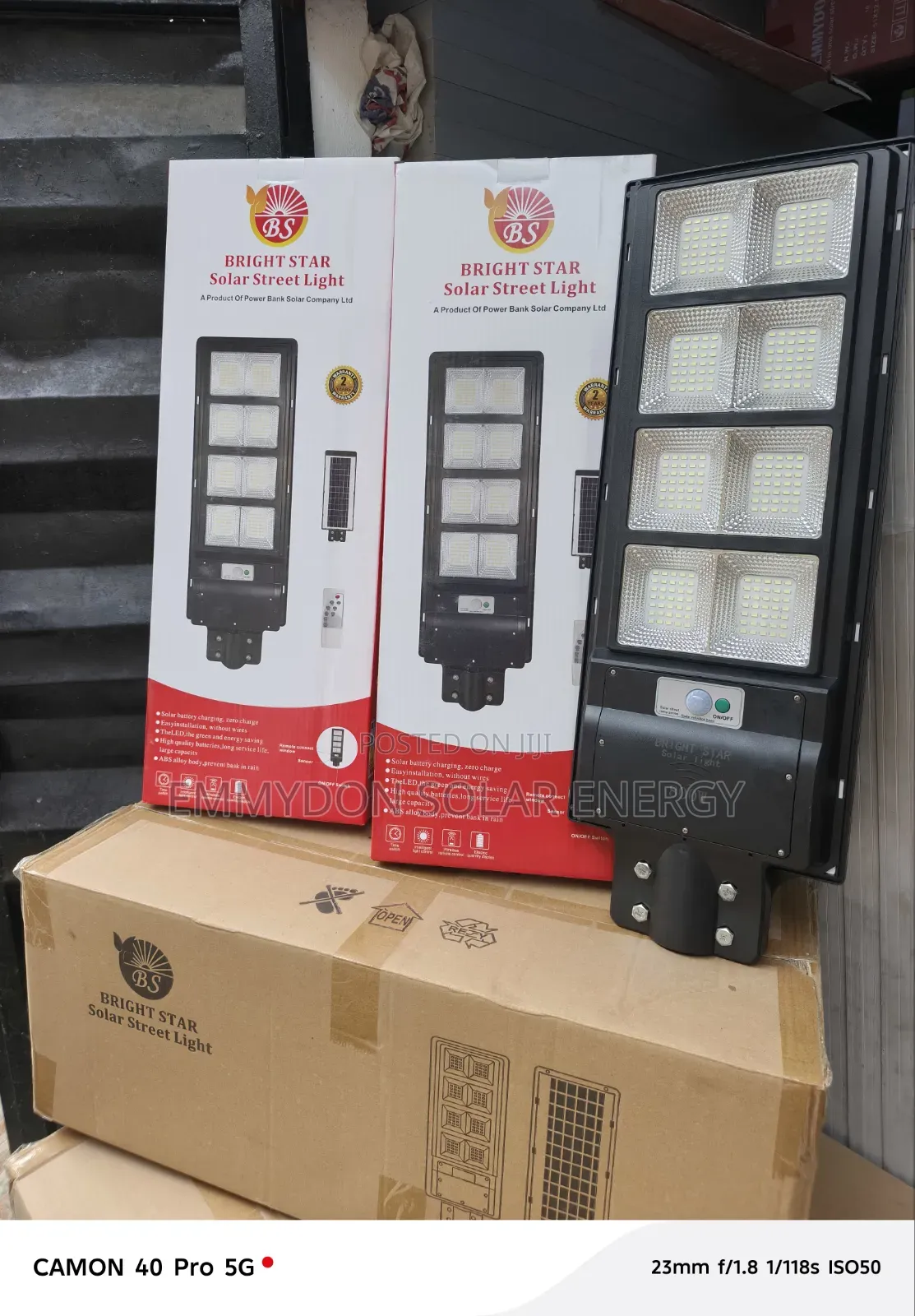 All in One Solar Street Light 800watt 8 Eyes