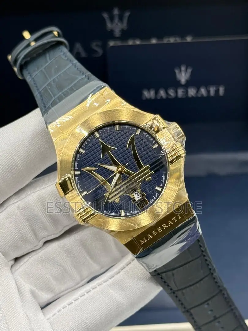 High Quality Luxury Maserati Genuine Leather Wristwatch