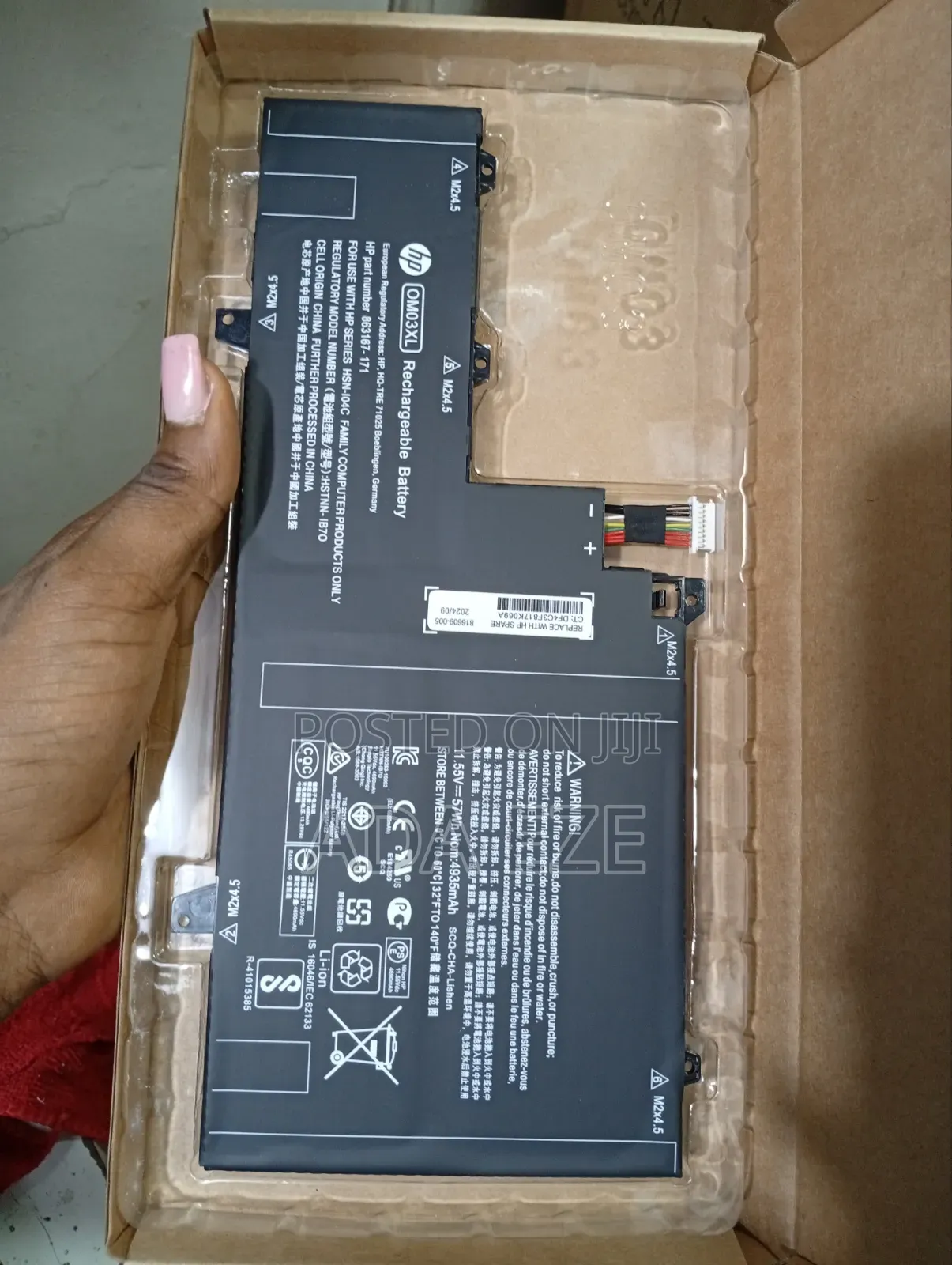 Laptop Battery for HP Elite 1030 G2 Battery Original OMO3