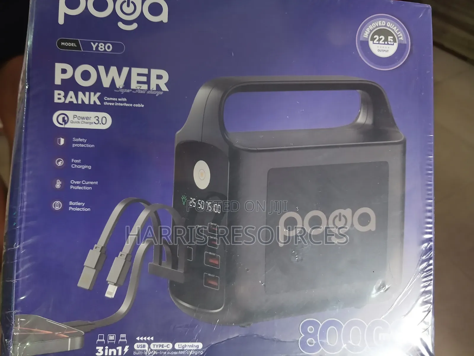 Poga Super Fast Charge Power Bank 80000 Mah -Y80