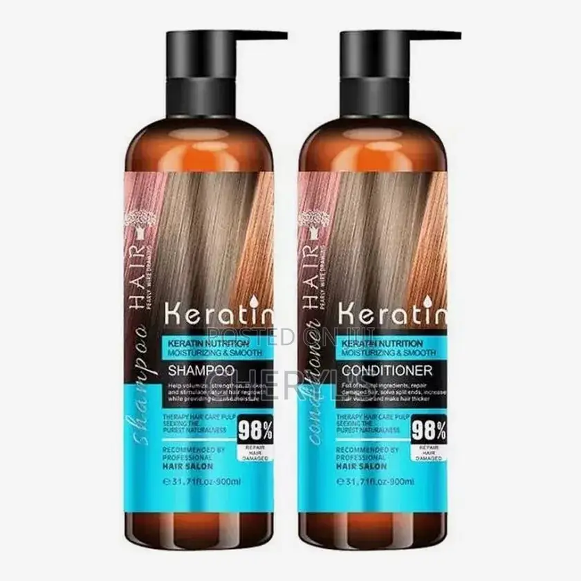 Keratin Shampoo Conditioner Set – 900ml Each