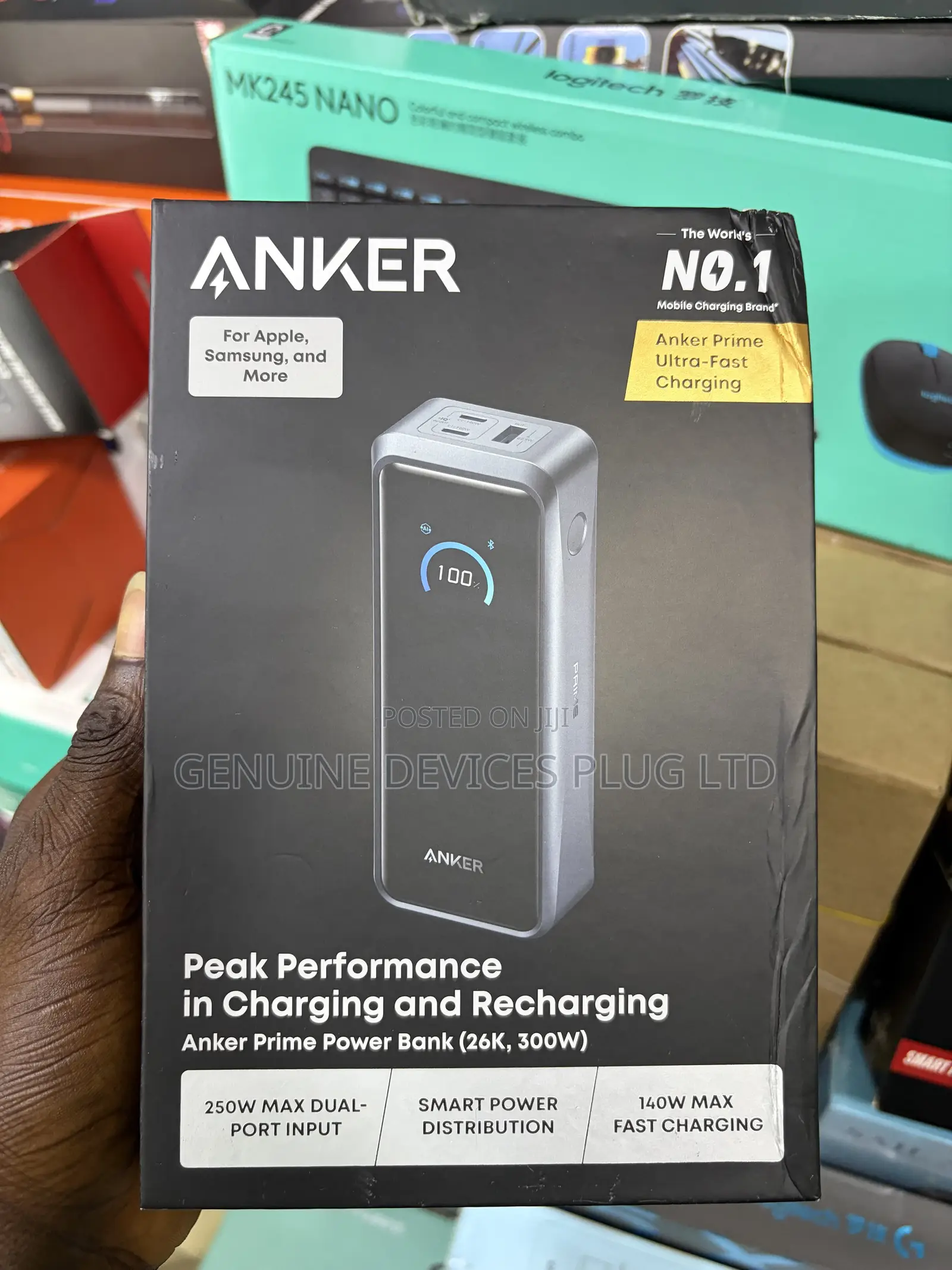 Anker Prime Power Bank, 27,650mAh 250W Portable Charger for Travel