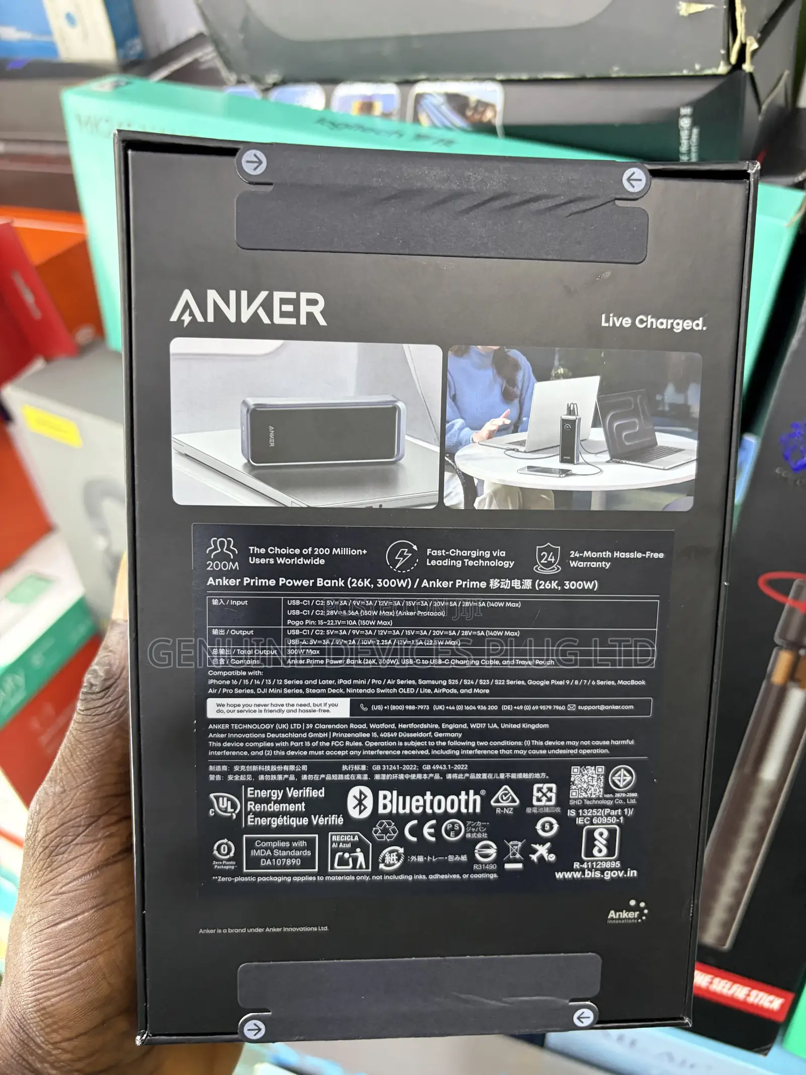 Anker Prime Power Bank, 27,650mAh 250W Portable Charger for Travel