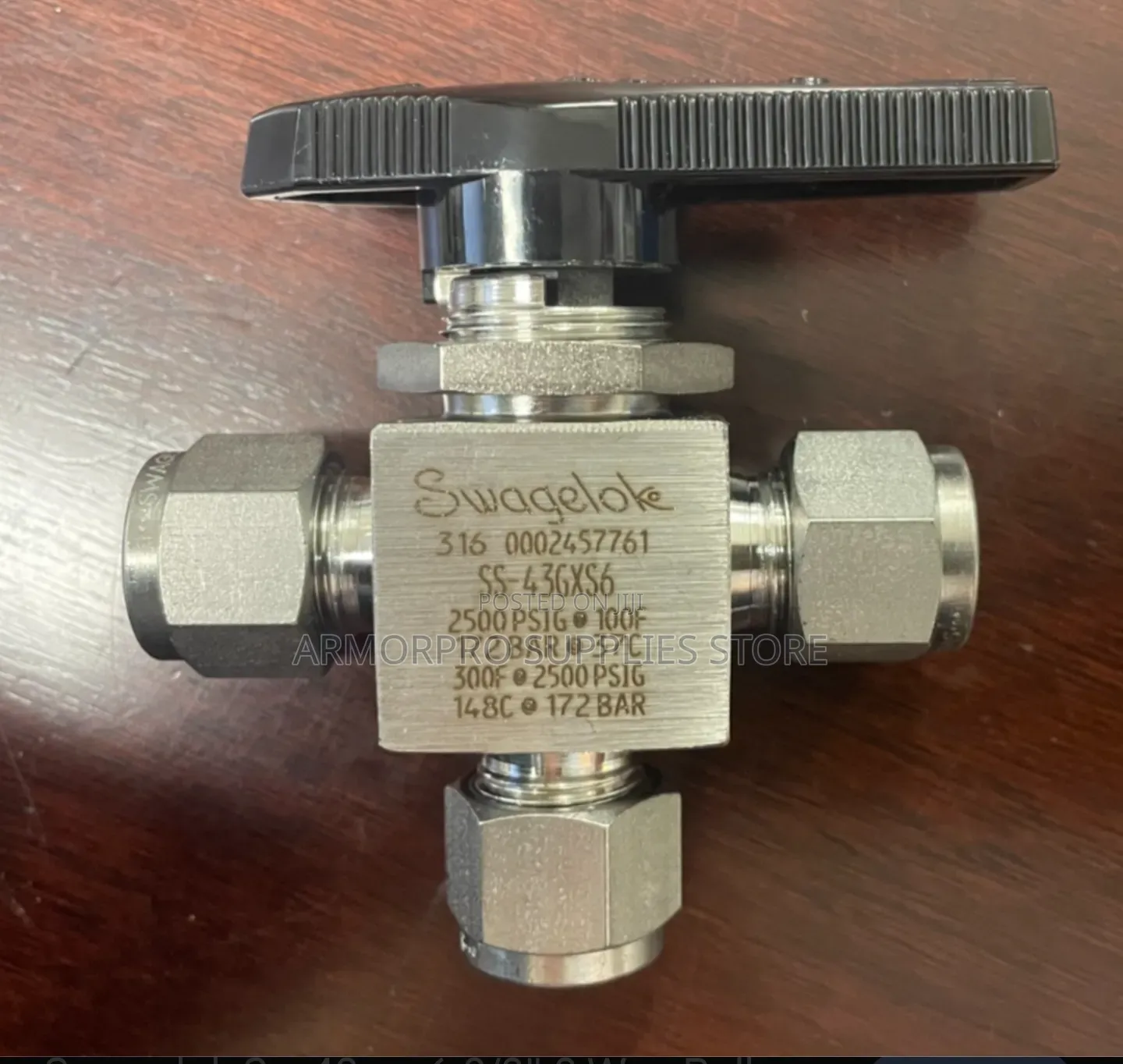 Swagelok SS-H83XPS6 316 Stainless Steel High-Pressure