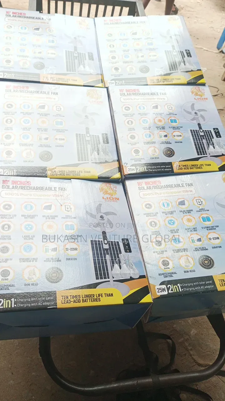 16 in Solar Fan Available in Any Size