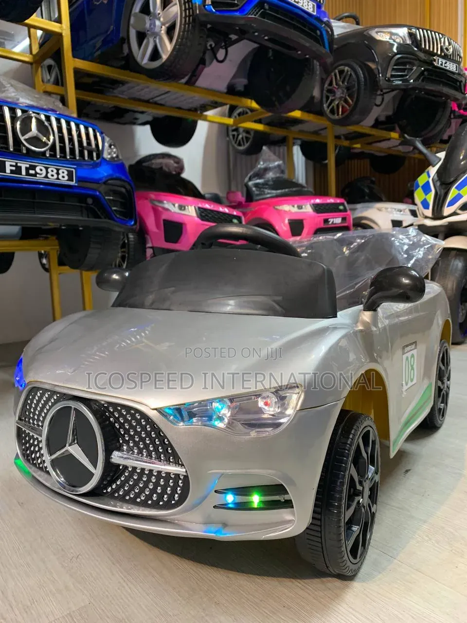 Grey Mercedes-Benz Electric Sport Car With Remote Control Age 1-5