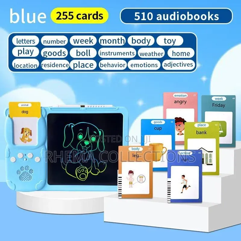 2in1 Writing Board and Early Learning Educational Card Reader Device