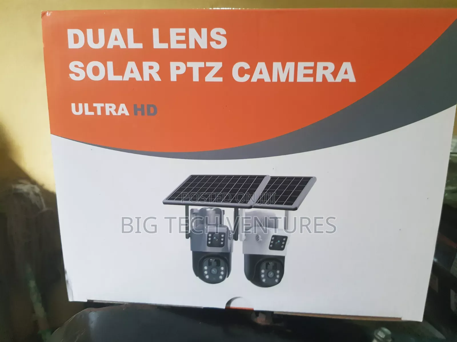 The Item Is a V380 Pro Dual-Lens 4G Solar PTZ Security Camera,