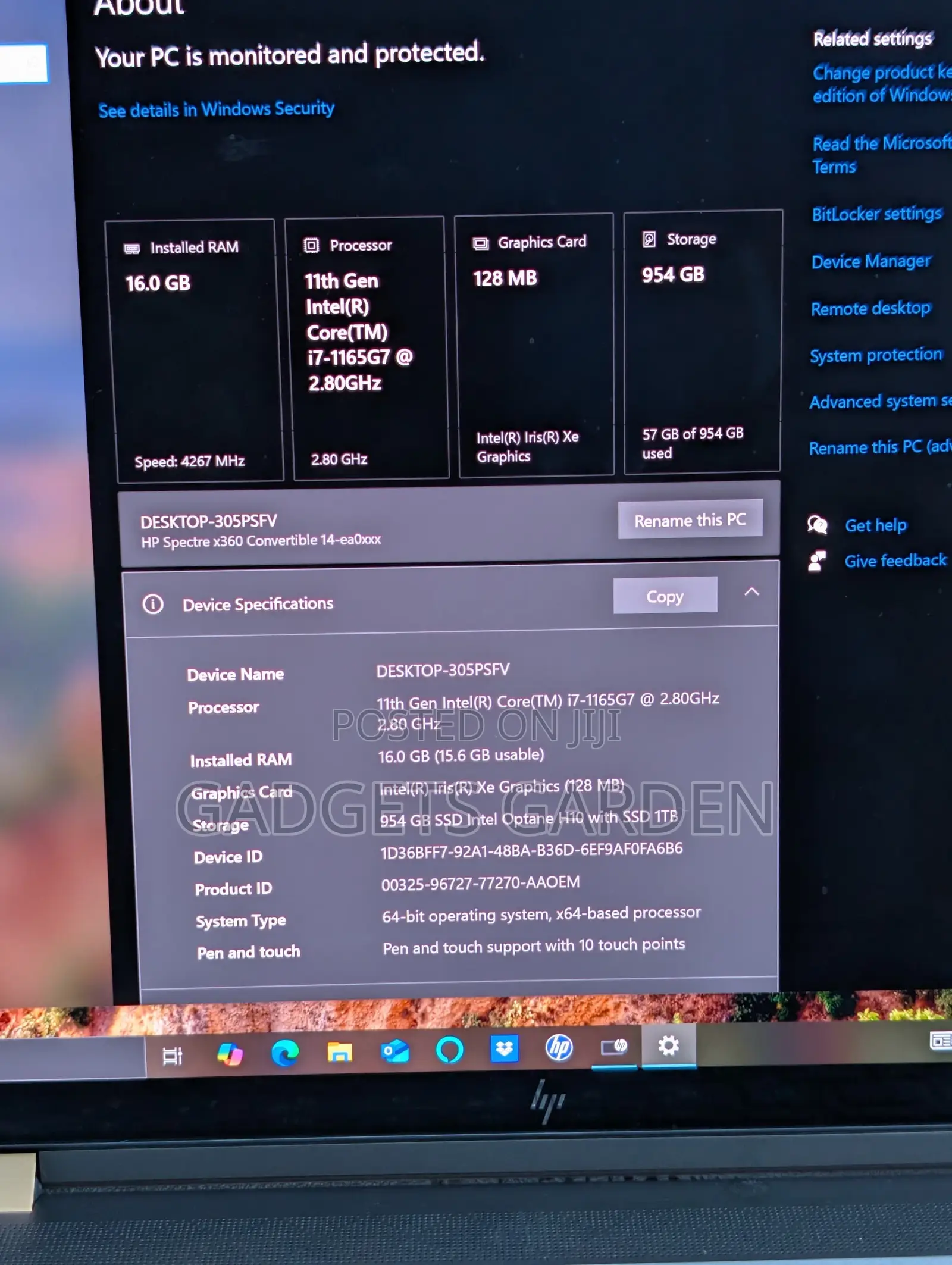 Laptop HP Spectre 14 16GB Intel Core i7 SSD 512GB