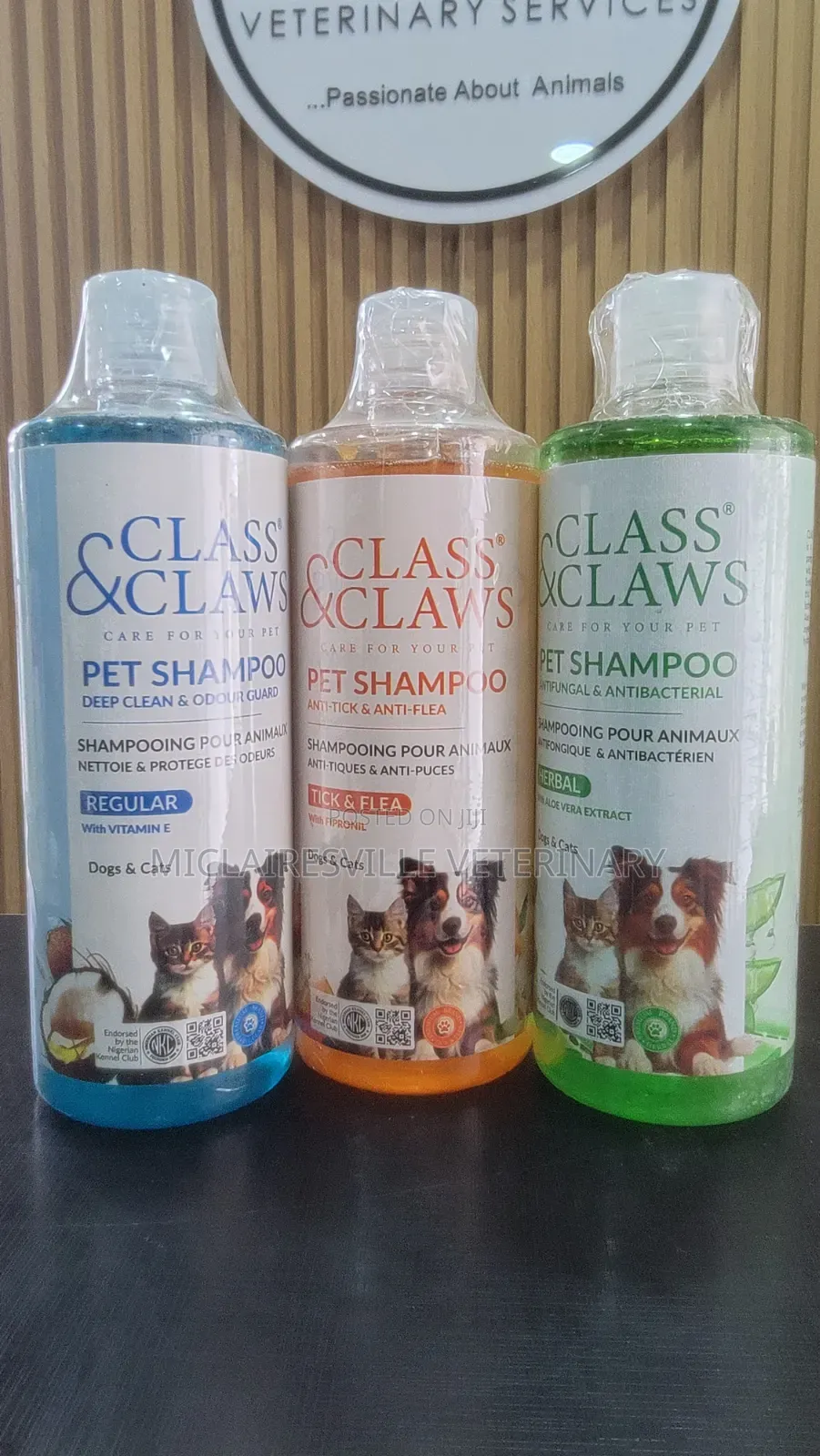 Class Claws Pet Shampoo Foe Dogs and Cats -500mls