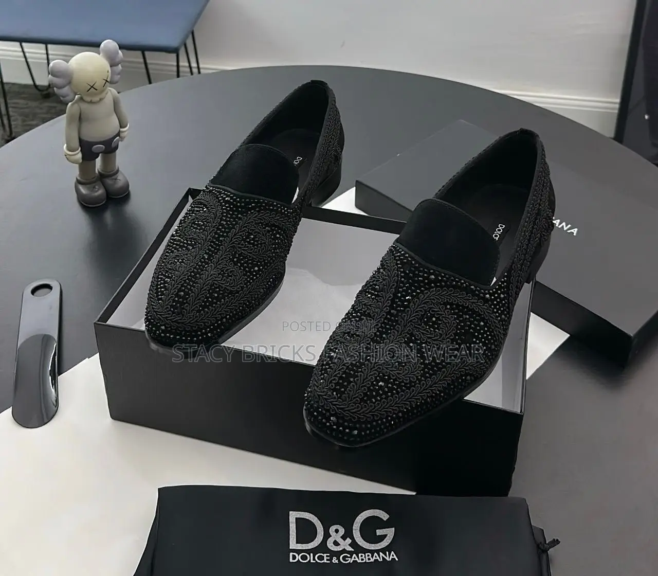 *Dolce Gabbana Rhinestone Loafers, Now Available in Store*