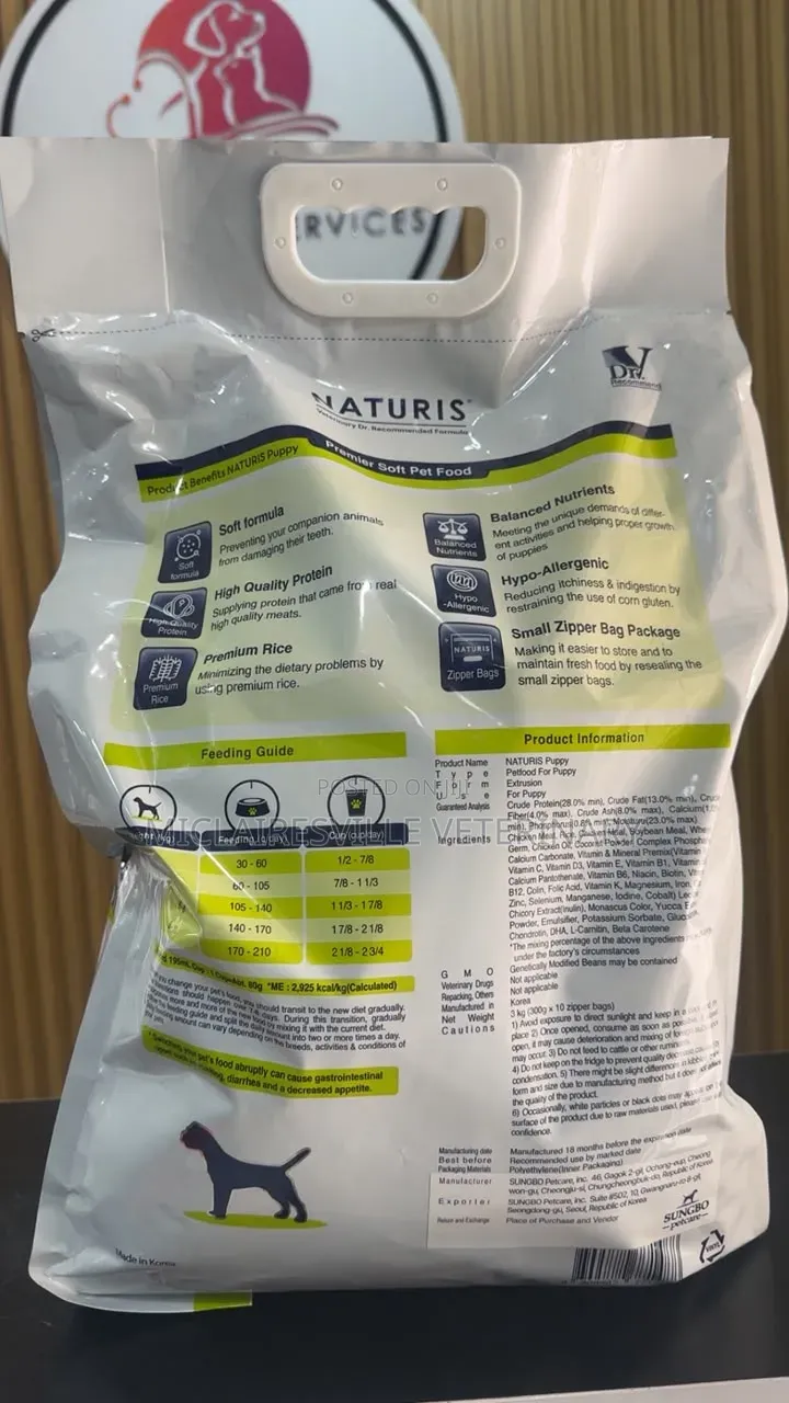 Naturis Premier Soft Meal – Puppy Chicken Rice  3kg